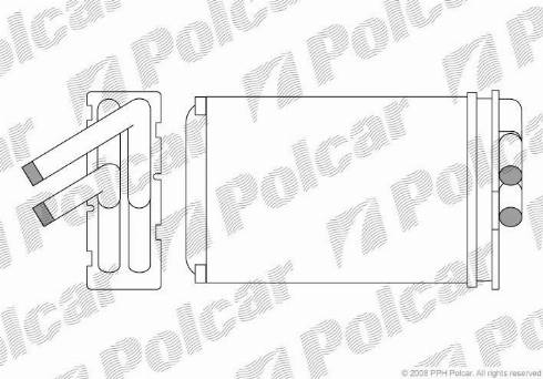 Polcar 6712N81X - Теплообменник, отопление салона avtokuzovplus.com.ua