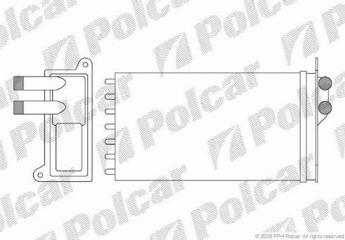 Polcar 6712N82X - Теплообменник, отопление салона avtokuzovplus.com.ua