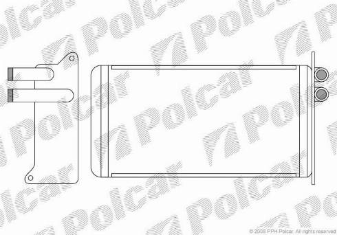 Polcar 6712N8-2 - Теплообменник, отопление салона avtokuzovplus.com.ua