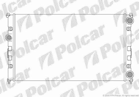 Polcar 671308-3 - Радіатор, охолодження двигуна autocars.com.ua