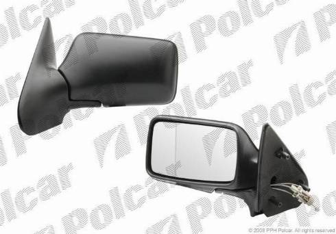 Polcar 6713511E - Зеркальное стекло, наружное зеркало avtokuzovplus.com.ua