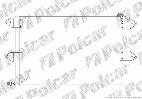 Polcar 6713K8C2S - Конденсатор, кондиціонер autocars.com.ua