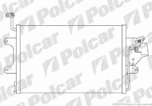 Polcar 6714K81X - Конденсатор, кондиціонер autocars.com.ua