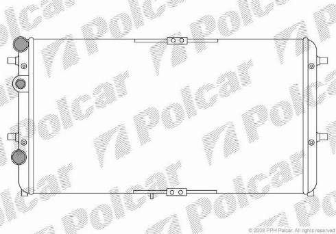 Polcar 671608-1 - Радіатор, охолодження двигуна autocars.com.ua