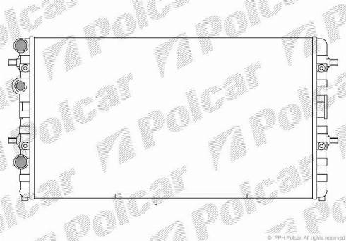 Polcar 671608-2 - Радіатор, охолодження двигуна autocars.com.ua