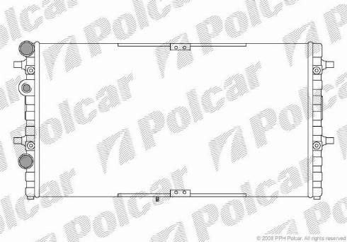 Polcar 671608A1 - Радіатор, охолодження двигуна autocars.com.ua