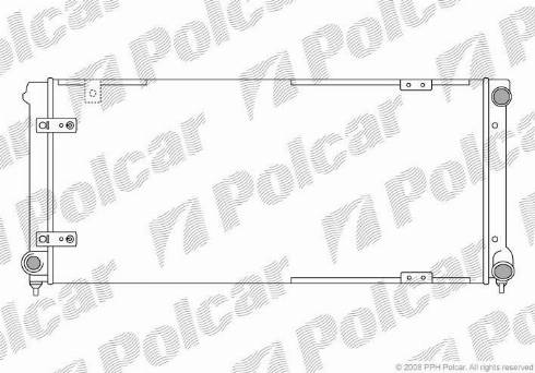 Polcar 672008-2 - Радіатор, охолодження двигуна autocars.com.ua