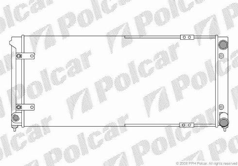 Polcar 672008A1 - Радіатор, охолодження двигуна autocars.com.ua