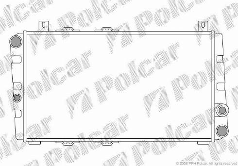 Polcar 690008-1 - Радиатор, охлаждение двигателя autodnr.net