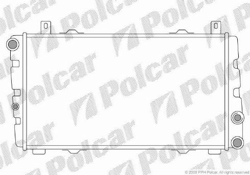Polcar 691008-1 - Радиатор, охлаждение двигателя autodnr.net