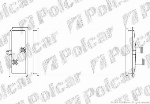 Polcar 6910N8-1 - Теплообменник, отопление салона avtokuzovplus.com.ua