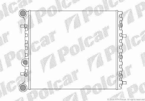 Polcar 6913081X - Радіатор, охолодження двигуна autocars.com.ua
