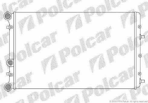 Polcar 691308-2 - Радіатор, охолодження двигуна autocars.com.ua