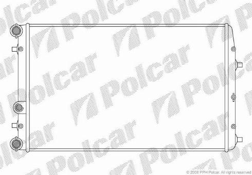 Polcar 6913083X - Радиатор, охлаждение двигателя autodnr.net