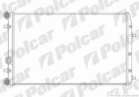 Polcar 691308-5 - Радиатор, охлаждение двигателя avtokuzovplus.com.ua