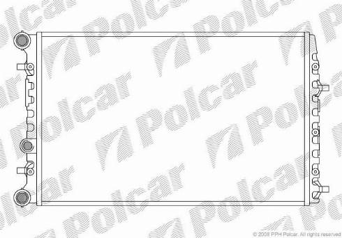 Polcar 691308A5 - Радіатор, охолодження двигуна autocars.com.ua