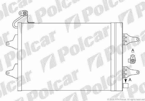 Polcar 6913K8C1S - Конденсатор, кондиціонер autocars.com.ua