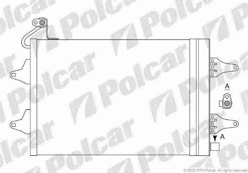 Polcar 6913K8C1 - Конденсатор кондиционера avtokuzovplus.com.ua