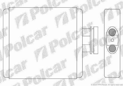 Polcar 6913N8-1 - Теплообмінник, опалення салону autocars.com.ua