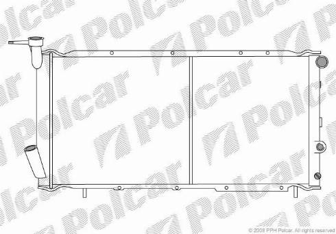 Polcar 7204081K - Радиатор, охлаждение двигателя avtokuzovplus.com.ua