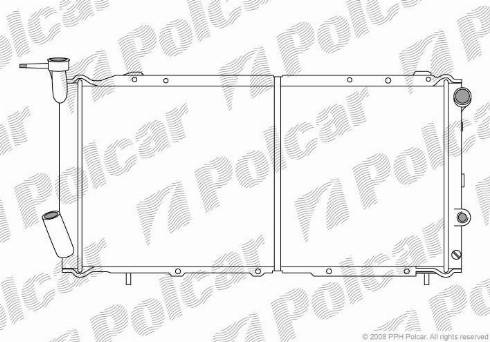 Polcar 720408-1 - Радиатор, охлаждение двигателя avtokuzovplus.com.ua