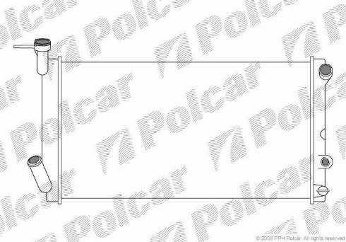 Polcar 7204082K - Радіатор, охолодження двигуна autocars.com.ua