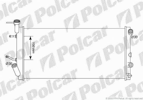 Polcar 7204083K - Радиатор, охлаждение двигателя avtokuzovplus.com.ua