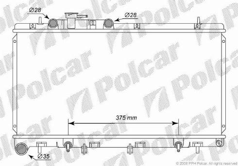 Polcar 7207081K - Радиатор, охлаждение двигателя avtokuzovplus.com.ua