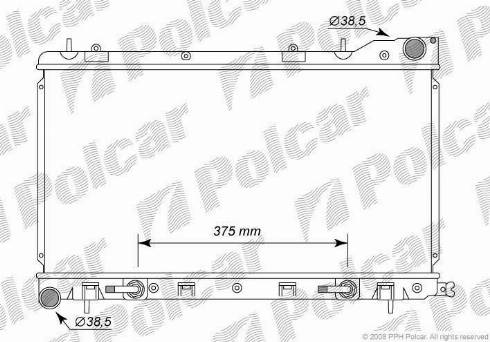 Polcar 724108-1 - Радіатор, охолодження двигуна autocars.com.ua