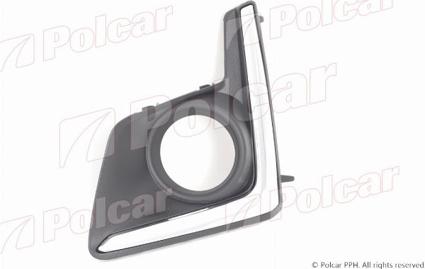 Polcar 72L12711 - Рама, протитуманні фари autocars.com.ua