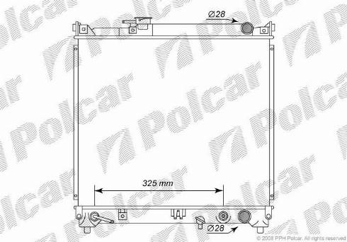 Polcar 7403084K - Радіатор, охолодження двигуна autocars.com.ua