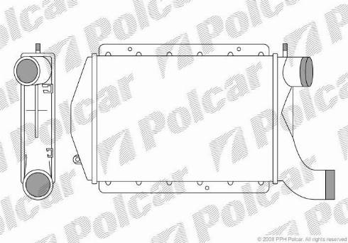 Polcar 7403J8-1 - Интеркулер autocars.com.ua