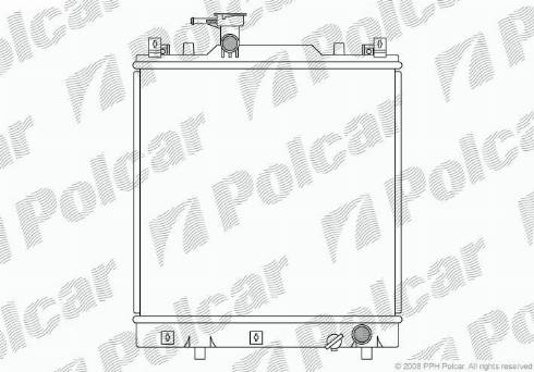 Polcar 740708-1 - Радиатор, охлаждение двигателя autodnr.net