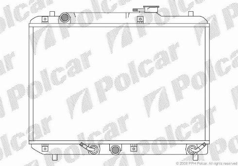 Polcar 741208-2 - Радіатор, охолодження двигуна autocars.com.ua