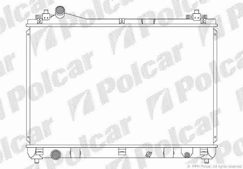 Polcar 7426085K - Радіатор, охолодження двигуна autocars.com.ua