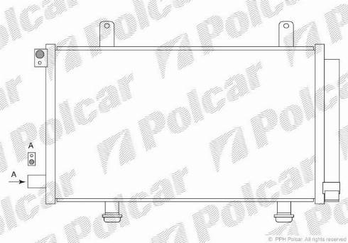 Polcar 7435K81K - Конденсатор, кондиціонер autocars.com.ua