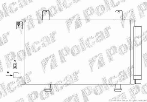 Polcar 7435K8C1 - Конденсатор, кондиціонер autocars.com.ua