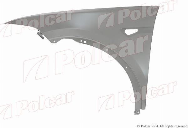 Polcar 75X101-Q - Крило autocars.com.ua