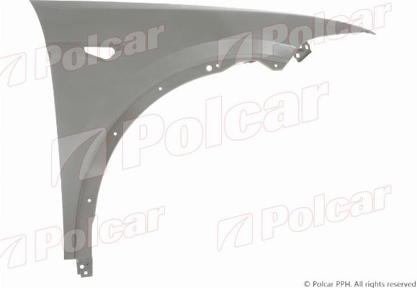 Polcar 75X102-Q - Крило autocars.com.ua