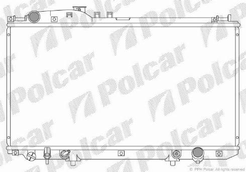 Polcar 802108-2 - Радіатор, охолодження двигуна autocars.com.ua