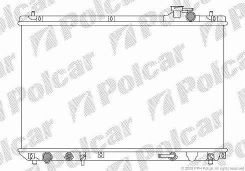 Polcar 806008-1 - Радіатор, охолодження двигуна autocars.com.ua