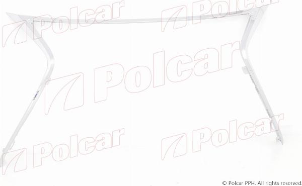 Polcar 80D105-1 - Рамка, облицювання радіатора autocars.com.ua