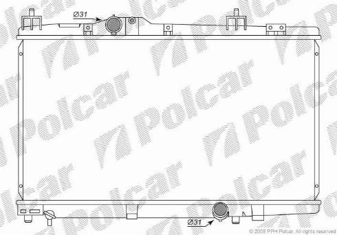 Polcar 8104081K - Радиатор, охлаждение двигателя avtokuzovplus.com.ua