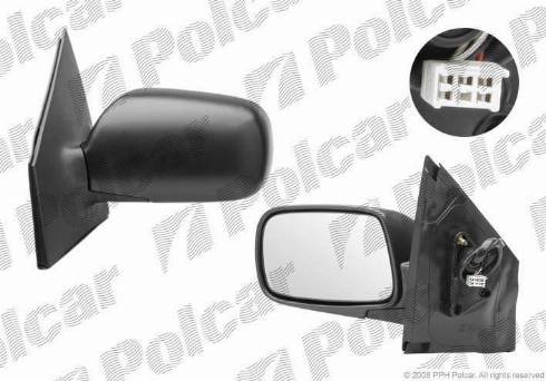 Polcar 8104524M - Зовнішнє дзеркало autocars.com.ua