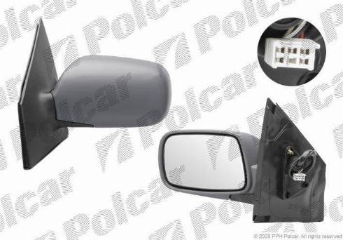 Polcar 8104525M - Зовнішнє дзеркало autocars.com.ua