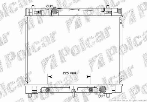 Polcar 8105082K - Радиатор, охлаждение двигателя avtokuzovplus.com.ua