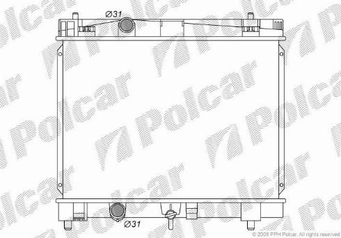 Polcar 8105083K - Радиатор, охлаждение двигателя avtokuzovplus.com.ua