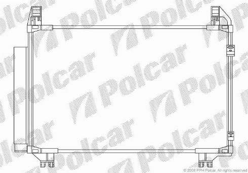 Polcar 8105K81K - Конденсатор, кондиціонер autocars.com.ua