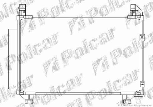 Polcar 8105K82K - Конденсатор, кондиціонер autocars.com.ua