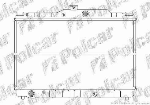 Polcar 810708-3 - Радіатор, охолодження двигуна autocars.com.ua